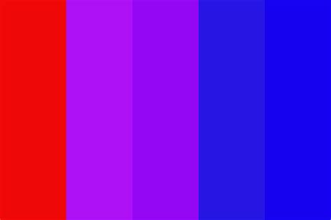Red To Blue Gradient Color Palette