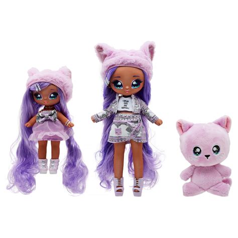 Na Na Na Surprise Lavender Kitty Long Hair Doll Playset With