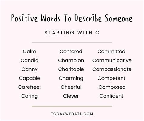 370 Positive Describing Words About Someone With Meaning