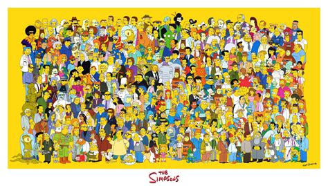 77 Simpsons Characters Wallpaper