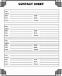 10+ contact sheet template | Template Business PSD, Excel, Word, PDF