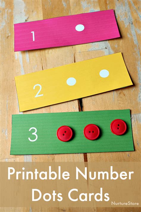 Printable Number Dots Cards For Loose Parts Math Activities Nurturestore