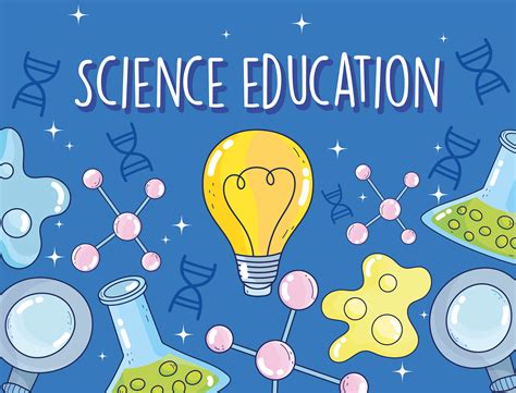 Science education and laboratory banner template ...