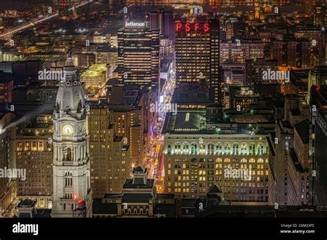 Philly Pa Skyline View To Center City With The Historic Philadelphia