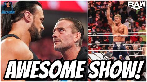 WWE RAW REVIEW CM Punk Returns And Cody Rhodes Fights Shinsuke Nakamura YouTube