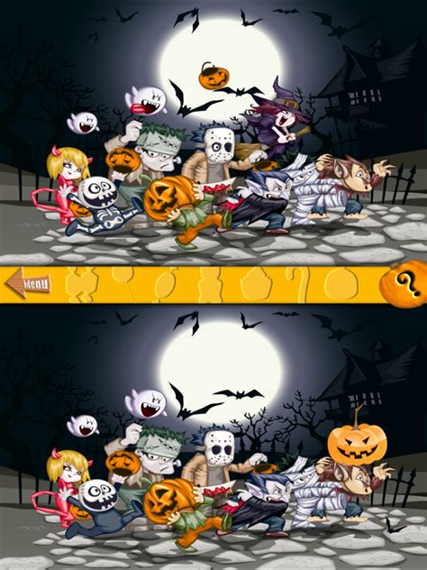 Halloween Spot The 7 Differences Kiddicolour 951