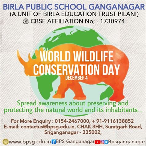 World Wildlife Conservation Day