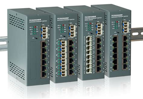 Industrial Ethernet Switch For Din Rail Mounting Tc Communications