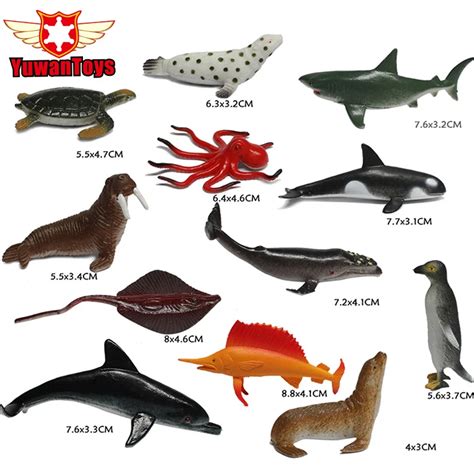Buy Sea Animal Set 12pcs Pvc Toys Exquisite Collectibl