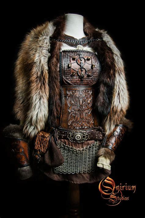 Female Warrior Nordic Outfit Viking Costume Fantasy Clothing Viking