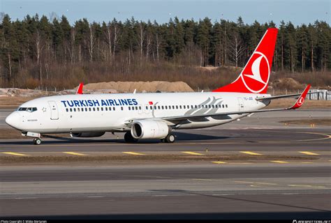 TC JGD Turkish Airlines Boeing 737 8F2 WL Photo By Mikko Mertanen ID