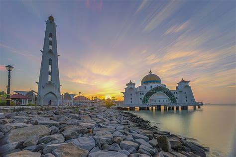 1920x1080px Free Download Hd Wallpaper Mosques Malacca Straits