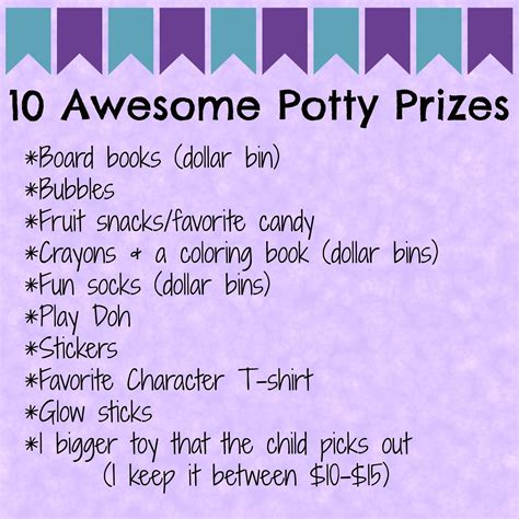 Potty Training And 10 Potty Prize Ideas We Got The Funk