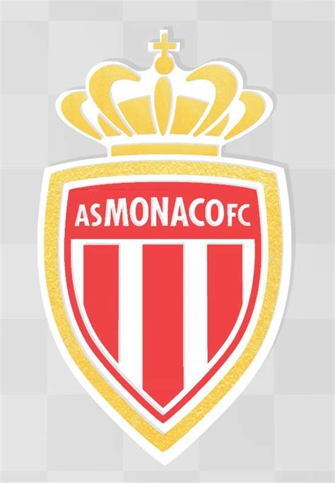 Stl File As Monaco Fc Ligue 1 Soccer Team Logo・model To Download And 3d