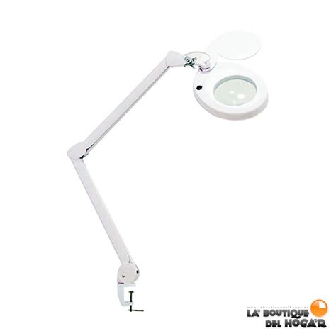 Lupa Con Lampara Led 5 Aumentos Con Luz Fría Y Brazo Articulado Magni