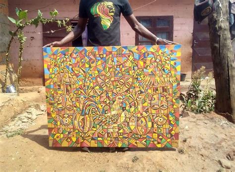 African Juju Society Ii Par Angu Walters 2022 Peinture Artsper