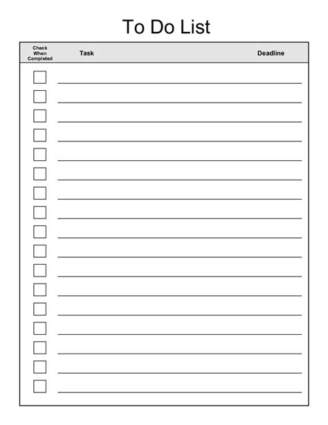 To Do List Template Checklisten Vorlage To Do Liste Vorlage To Do Liste
