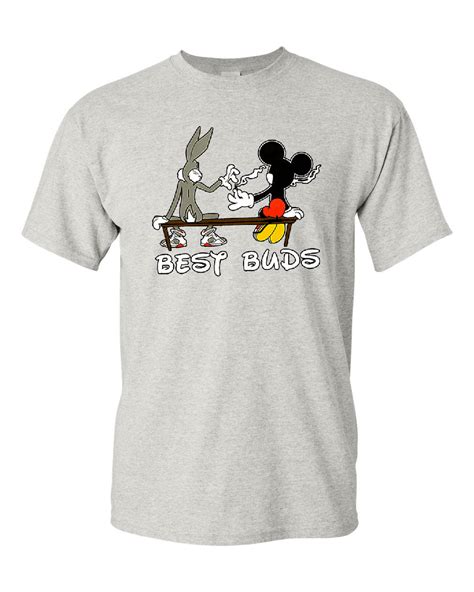 Best Buds Funny Smoking T Shirt Cartoon Weed 420 Parody Tee Shirt Ebay