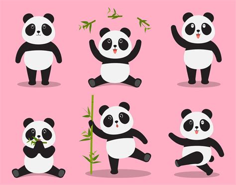 Pink Kawaii Panda Wallpapers Wallpaper Cave