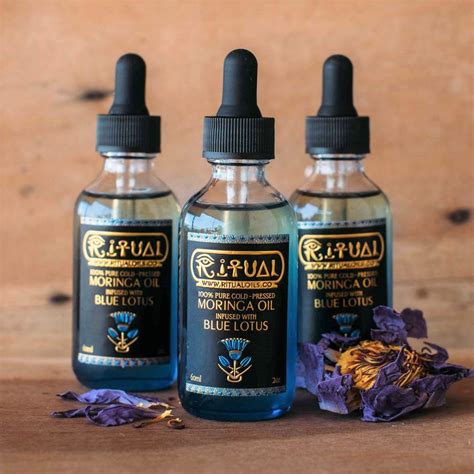 triple bundle offer 3 pack of ritual oils pure moringa and blue lotus
