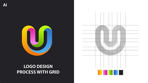 How To Design Any Logo Using The Grid Method Adobe Illustrator