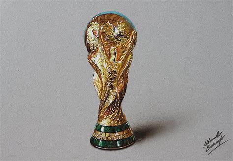 world cup trophy drawing 2014 fifa world cup marcello barenghi