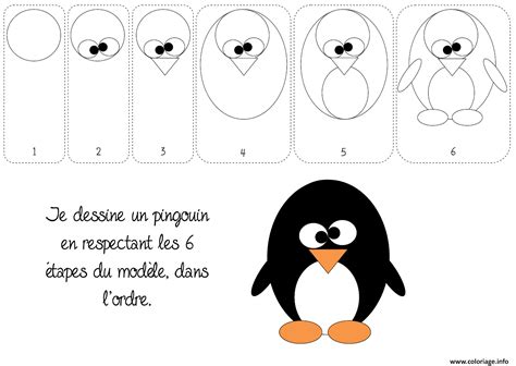 Coloriage Comment Dessiner Un Pingouin JeColorie Com