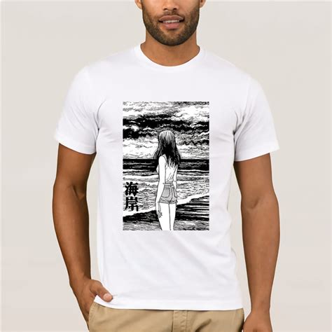 Summer Mens T Shirt Uzumaki Custom Japan Sea Horror Manga Junji Ito