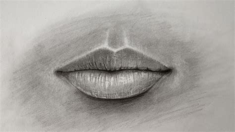 How To Draw Lips Front View LOV ARTS Lip Drawing