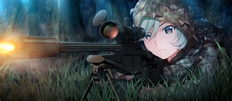 Sniper Rifle Grisaia Phantom Trigger Snipers Anime Grisaia Phantom