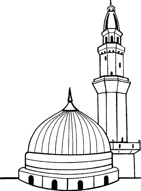Mosque Outline Related Keywords Sketch Coloring Page