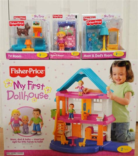 Fisher Price My First Dollhouse Playset Furniture Sister