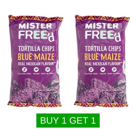 MISTER FREED TORTILLA CHIPS BLUE MAIZE 135G BUY 1 TAKE 1 EXP AUG 9