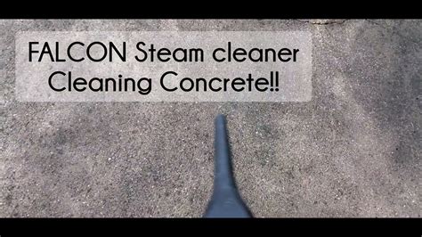 Cleaning Concrete With The Falcon Steam Cleaner Us Steam Falcon