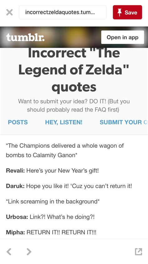 Legend Of Zelda Quotes Calamity Ganon New Year Ts Im In Love