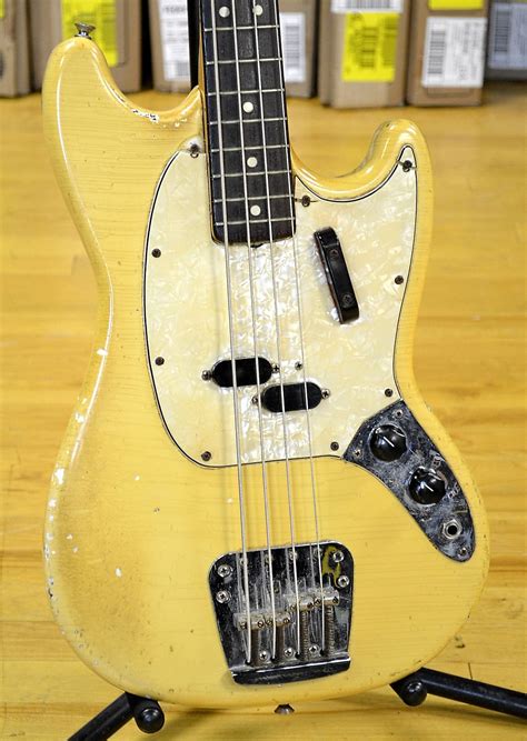 Vintage 1974 Fender Mustang Bass Guitar Reverb