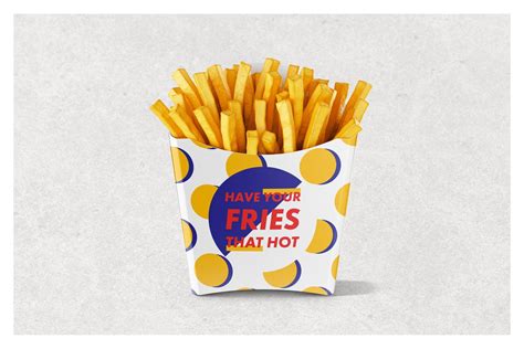french fries packaging mockup set fries packaging french fries packaging french fries