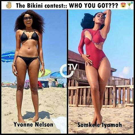 Bikini Contest Who Is Your Winner Yvonne Or Somkele Celebrities