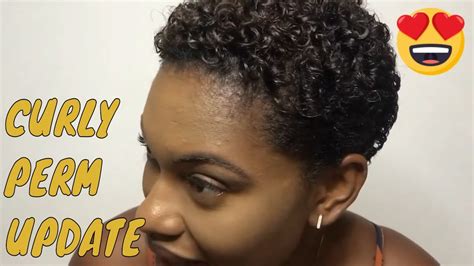 Updated Dry Curlwave Nouveau On Short Tapered Twa Curly Perm On