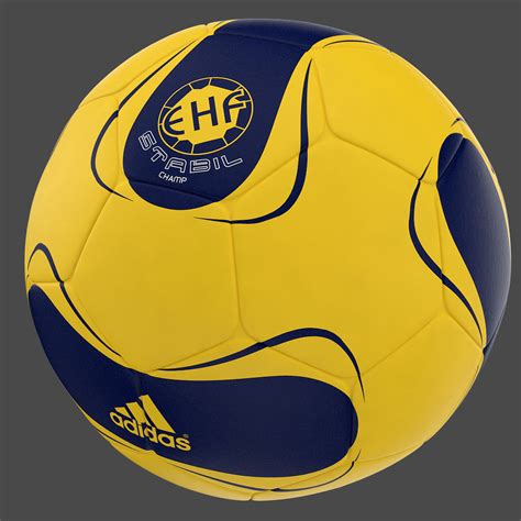 Handballs should give the player a comfortable feeling and be good in the player's hand. handball ball 3d model