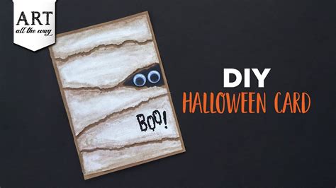 Diy Halloween Card Halloween Craft Ideas Handmade Card Ideas Youtube