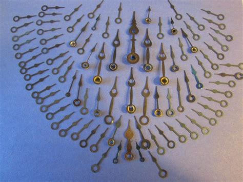 88 Assorted Vintage Spade Design Steel Clock Hands Make Jewelry