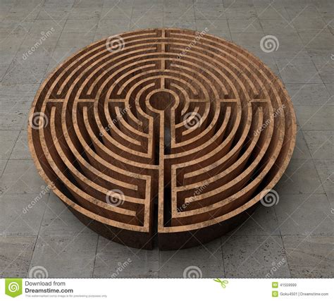 A Labyrinth In Interiors Perspective On Background Texture Royalty Free