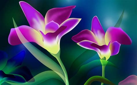 Beautiful Purple And Yellow Flower Wallpaper Download