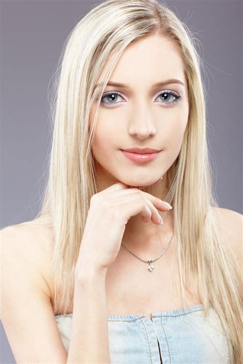 Beautiful Blonde Girl Stock Image Image Of Slavonic 15409281