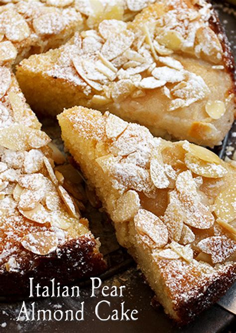 Italian Pear Almond Cake