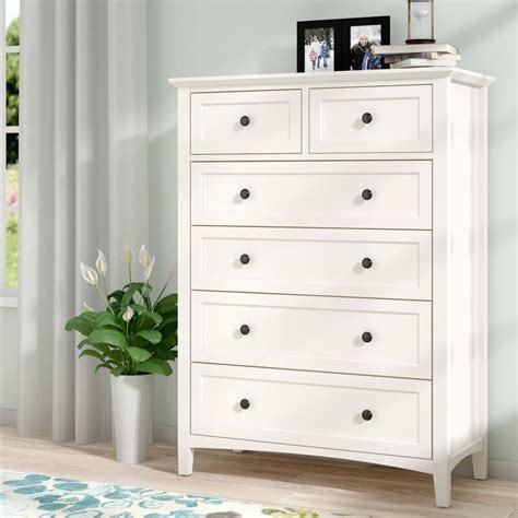 Wayfair White Tall Chest Of Drawers Tall White Dressers Wayfair