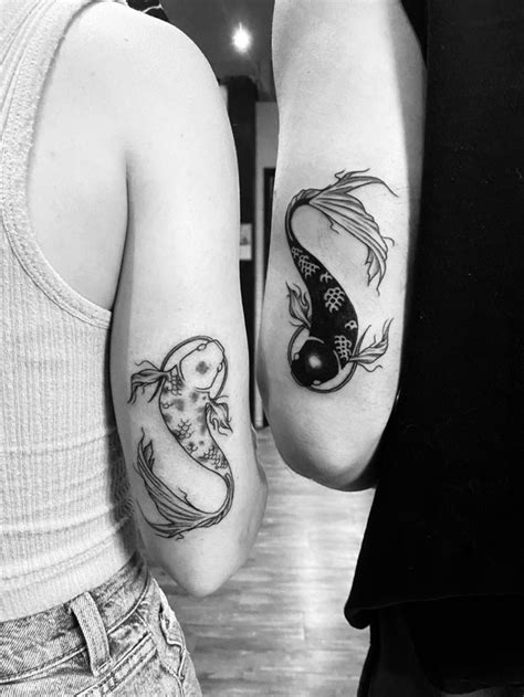 Koi Fish Tattoo Matching Tattoos Matching Couple Tattoos Tattoos
