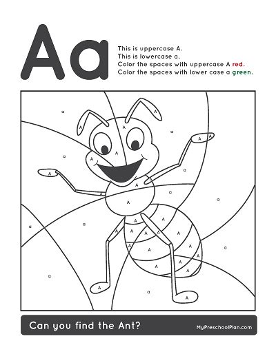Alphabet And Number Printable Pack For Preschoolers — My Preschool Plan