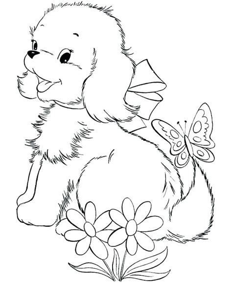 Cute Dog And Cat Coloring Pages At Free Printable